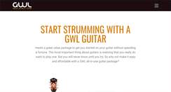 Desktop Screenshot of gwlguitars.com
