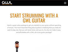 Tablet Screenshot of gwlguitars.com